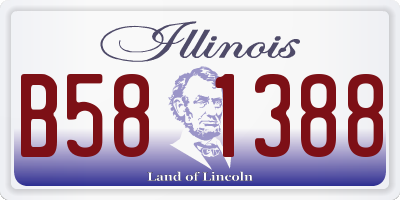 IL license plate B581388