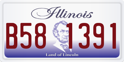 IL license plate B581391