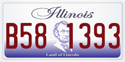 IL license plate B581393