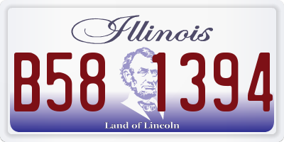 IL license plate B581394