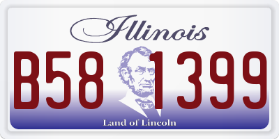 IL license plate B581399