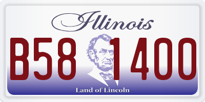 IL license plate B581400