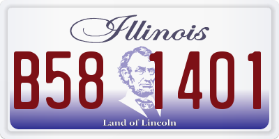 IL license plate B581401