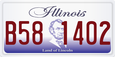 IL license plate B581402