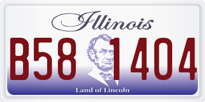 IL license plate B581404