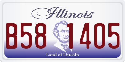 IL license plate B581405