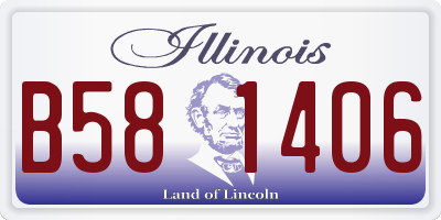 IL license plate B581406