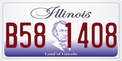 IL license plate B581408