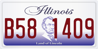 IL license plate B581409