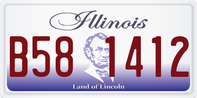 IL license plate B581412