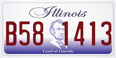 IL license plate B581413