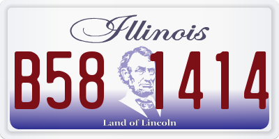 IL license plate B581414