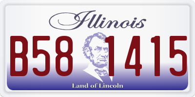 IL license plate B581415