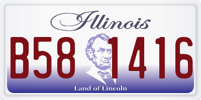 IL license plate B581416