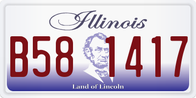 IL license plate B581417