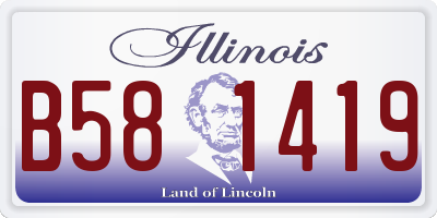 IL license plate B581419