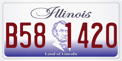 IL license plate B581420