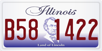 IL license plate B581422