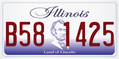 IL license plate B581425