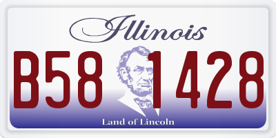 IL license plate B581428
