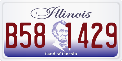 IL license plate B581429