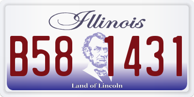IL license plate B581431
