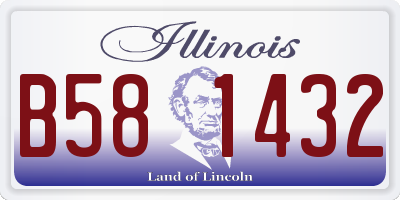 IL license plate B581432