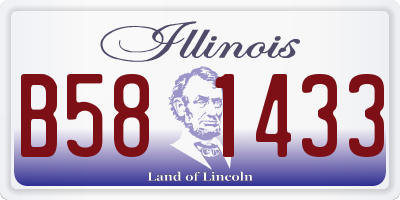 IL license plate B581433