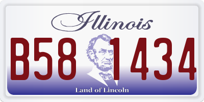 IL license plate B581434