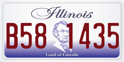 IL license plate B581435