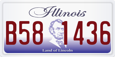 IL license plate B581436