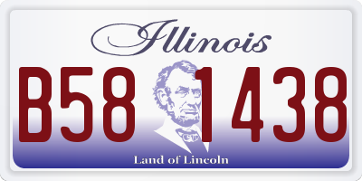 IL license plate B581438