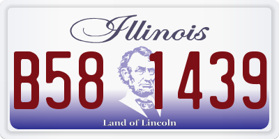 IL license plate B581439
