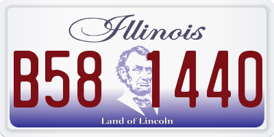 IL license plate B581440
