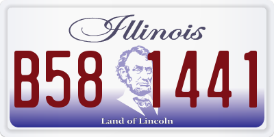 IL license plate B581441