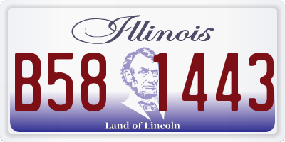 IL license plate B581443