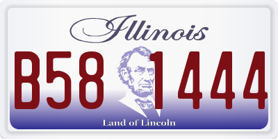 IL license plate B581444