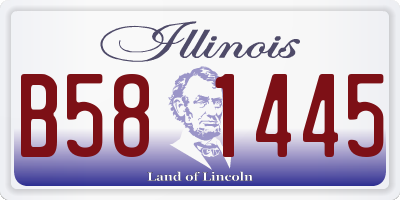IL license plate B581445