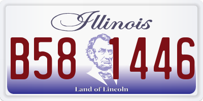 IL license plate B581446