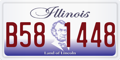 IL license plate B581448