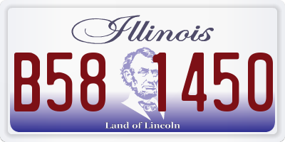 IL license plate B581450