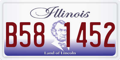 IL license plate B581452