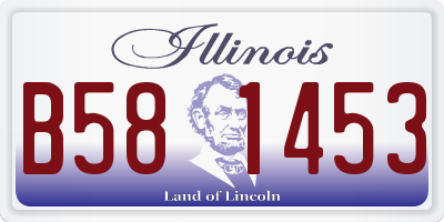 IL license plate B581453