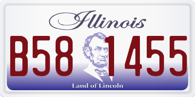 IL license plate B581455