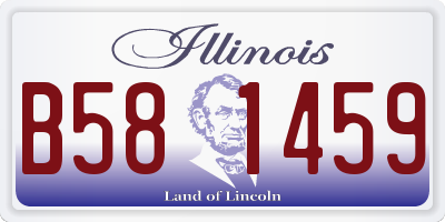 IL license plate B581459