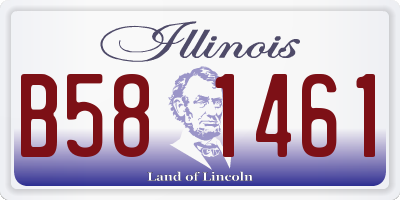 IL license plate B581461