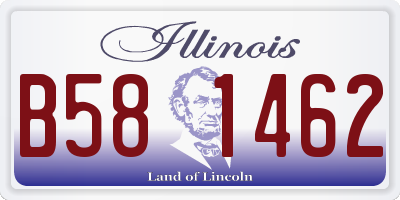 IL license plate B581462
