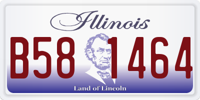 IL license plate B581464