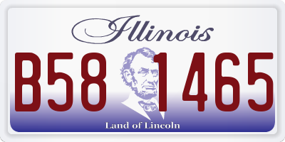 IL license plate B581465