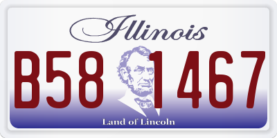 IL license plate B581467
